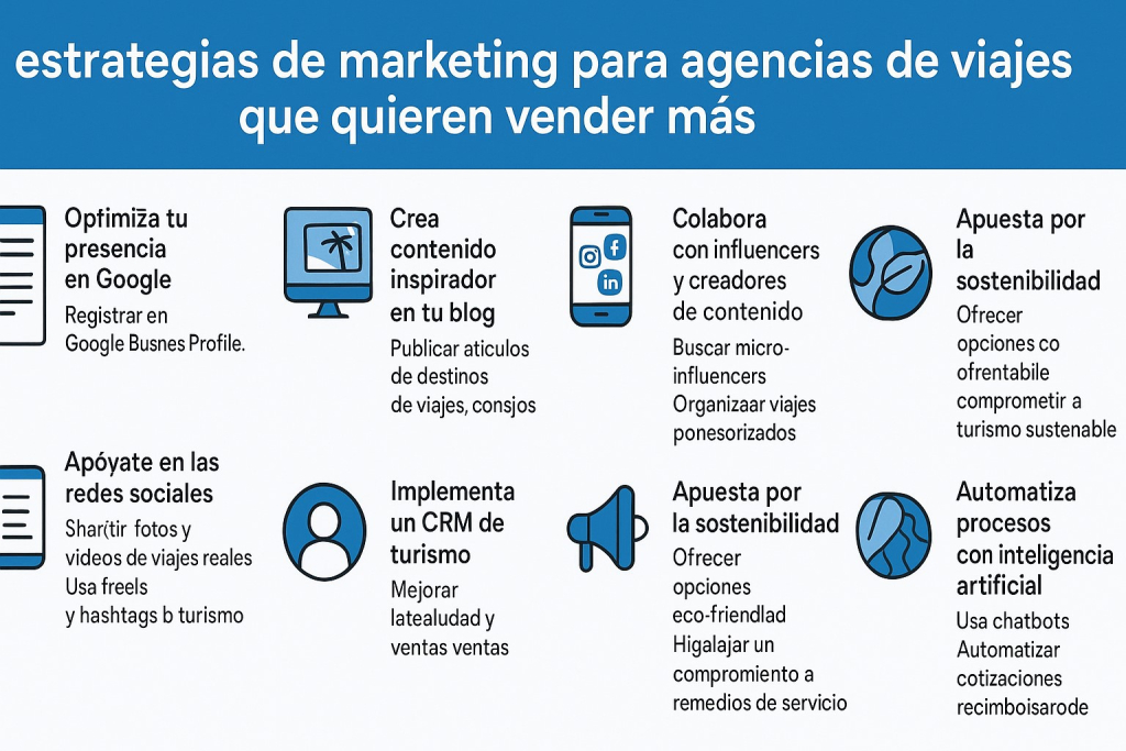 10 estrategias de marketing para agencias de viajes que quieren vender más
