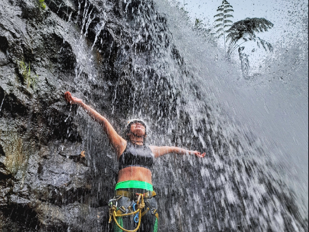 Pomorrosos mujer bajo el agua