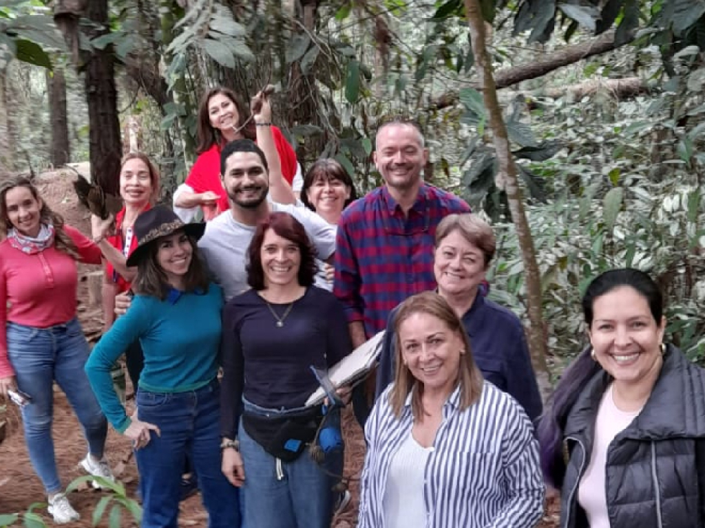 Amigos en el bosque